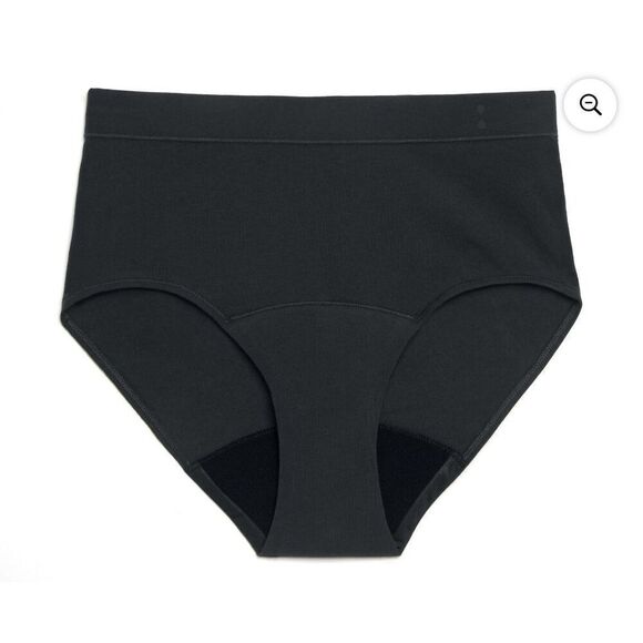 Period Underwear NWT Thinx for All 1X Hi-Waist All-Day Leakproof Black Panties - Picture 2 of 12
